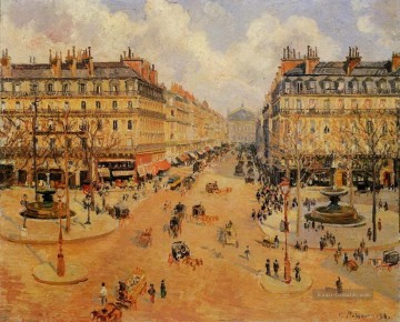 avenue de l Oper Morgensonne 1898 Camille Pissarro Ölgemälde